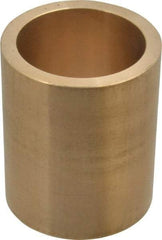 Made in USA - 2" Inside x 2-1/2" Outside Diam, Cast Bronze Sleeve Bearing - 3" OAL - Makers Industrial Supply