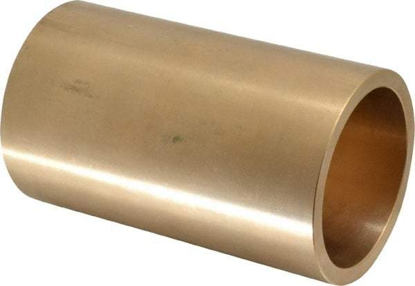 Made in USA - 2-1/2" Inside x 3" Outside Diam, Cast Bronze Sleeve Bearing - 5" OAL - Makers Industrial Supply