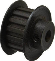 Power Drive - 15 Tooth, 1/4" Inside x 0.935" Outside Diam, Timing Belt Pulley - 1/4, 3/8" Belt Width, 0.955" Pitch Diam, Steel & Cast Iron - Makers Industrial Supply