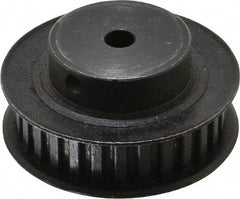 Power Drive - 28 Tooth, 1/4" Inside x 1.763" Outside Diam, Timing Belt Pulley - 1/4, 3/8" Belt Width, 1.783" Pitch Diam, Steel & Cast Iron - Makers Industrial Supply