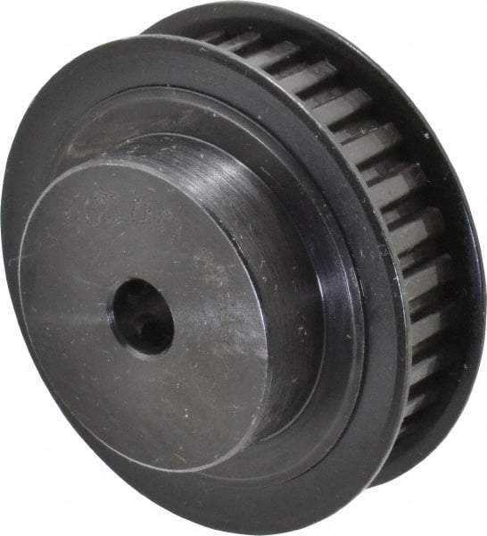 Power Drive - 30 Tooth, 5/16" Inside x 1.89" Outside Diam, Timing Belt Pulley - 1/4, 3/8" Belt Width, 1.91" Pitch Diam, Steel & Cast Iron - Makers Industrial Supply