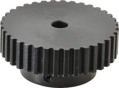 Power Drive - 36 Tooth, 5/16" Inside x 2.272" Outside Diam, Timing Belt Pulley - 1/4, 3/8" Belt Width, 2.292" Pitch Diam, Steel & Cast Iron - Makers Industrial Supply