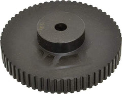 Power Drive - 60 Tooth, 3/8" Inside x 3.8" Outside Diam, Timing Belt Pulley - 1/4, 3/8" Belt Width, 3.82" Pitch Diam, Steel & Cast Iron - Makers Industrial Supply