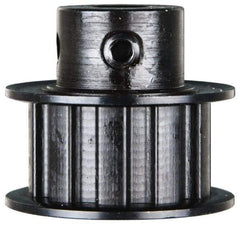 Power Drive - 10 Tooth, 3/8" Inside x 1.164" Outside Diam, Timing Belt Pulley - 1/2" Belt Width, 1.194" Pitch Diam, Steel & Cast Iron - Makers Industrial Supply