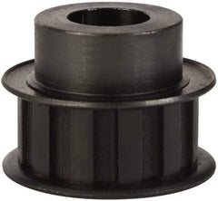 Power Drive - 12 Tooth, 1/2" Inside x 1.402" Outside Diam, Timing Belt Pulley - 1/2" Belt Width, 1.432" Pitch Diam, Steel & Cast Iron - Makers Industrial Supply