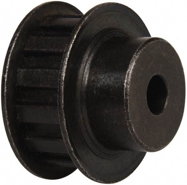 Power Drive - 13 Tooth, 3/8" Inside x 1.522" Outside Diam, Timing Belt Pulley - 1/2" Belt Width, 1.552" Pitch Diam, Steel & Cast Iron - Makers Industrial Supply