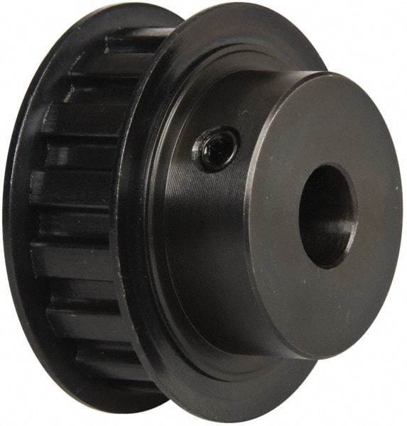 Power Drive - 16 Tooth, 1/2" Inside x 1.88" Outside Diam, Timing Belt Pulley - 1/2" Belt Width, 1.91" Pitch Diam, Steel & Cast Iron - Makers Industrial Supply