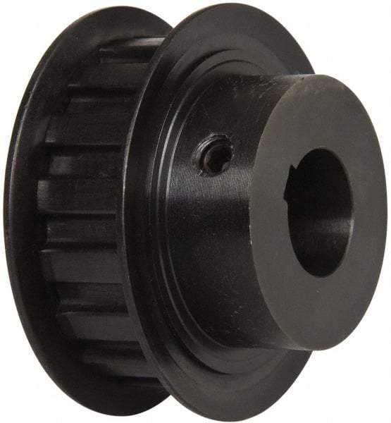 Power Drive - 16 Tooth, 5/8" Inside x 1.88" Outside Diam, Timing Belt Pulley - 1/2" Belt Width, 1.91" Pitch Diam, Steel & Cast Iron - Makers Industrial Supply