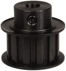 Power Drive - 12 Tooth, 3/8" Inside x 1.402" Outside Diam, Timing Belt Pulley - 3/4" Belt Width, 1.432" Pitch Diam, Steel & Cast Iron - Makers Industrial Supply