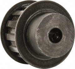 Power Drive - 13 Tooth, 3/8" Inside x 1.522" Outside Diam, Timing Belt Pulley - 3/4" Belt Width, 1.552" Pitch Diam, Steel & Cast Iron - Makers Industrial Supply