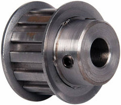 Power Drive - 13 Tooth, 1/2" Inside x 1.522" Outside Diam, Timing Belt Pulley - 3/4" Belt Width, 1.552" Pitch Diam, Steel & Cast Iron - Makers Industrial Supply