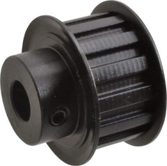 Power Drive - 14 Tooth, 1/2" Inside x 1.641" Outside Diam, Timing Belt Pulley - 3/4" Belt Width, 1.671" Pitch Diam, Steel & Cast Iron - Makers Industrial Supply