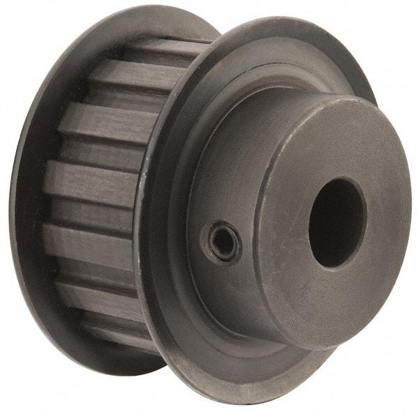 Power Drive - 16 Tooth, 1/2" Inside x 1.88" Outside Diam, Timing Belt Pulley - 3/4" Belt Width, 1.91" Pitch Diam, Steel & Cast Iron - Makers Industrial Supply