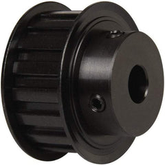 Power Drive - 17 Tooth, 1/2" Inside x 2" Outside Diam, Timing Belt Pulley - 3/4" Belt Width, 2.029" Pitch Diam, Steel & Cast Iron - Makers Industrial Supply