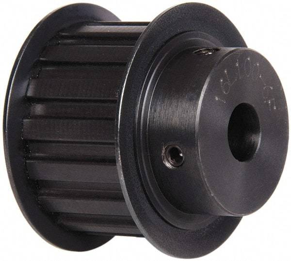 Power Drive - 16 Tooth, 1/2" Inside x 1.88" Outside Diam, Timing Belt Pulley - 1" Belt Width, 1.91" Pitch Diam, Steel & Cast Iron - Makers Industrial Supply