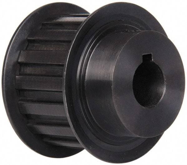 Power Drive - 16 Tooth, 5/8" Inside x 1.88" Outside Diam, Timing Belt Pulley - 1" Belt Width, 1.91" Pitch Diam, Steel & Cast Iron - Makers Industrial Supply