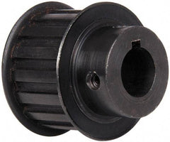 Power Drive - 16 Tooth, 3/4" Inside x 1.88" Outside Diam, Timing Belt Pulley - 1" Belt Width, 1.91" Pitch Diam, Steel & Cast Iron - Makers Industrial Supply