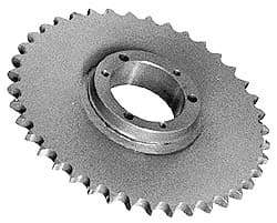 Browning - 18 Teeth, 3/4" Chain Pitch, Chain Size 60, Bushed Steel Roller-Chain Sprockets - Makers Industrial Supply