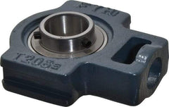 Value Collection - 2-1/4" Wide, Cast Iron Ball Bearing Take Up Unit - 1-3/32" Outside Diam - Makers Industrial Supply