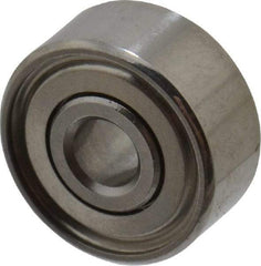 Value Collection - 3/32" Bore Diam, 5/16" OD, Double Shield Miniature Radial Ball Bearing - 9/64" Wide, 1 Row, Round Bore, 40 Lb Static Capacity, 124 Lb Dynamic Capacity - Makers Industrial Supply