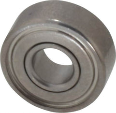 Value Collection - 3/16" Bore Diam, 1/2" OD, Double Shield Miniature Radial Ball Bearing - 0.196" Wide, 1 Row, Round Bore, 108 Lb Static Capacity, 293 Lb Dynamic Capacity - Makers Industrial Supply