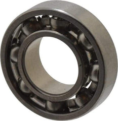 Value Collection - 1/4" Bore Diam, 3/8" OD, Open Miniature Radial Ball Bearing - 1/8" Wide, 1 Row, Round Bore, 33 Lb Static Capacity, 84 Lb Dynamic Capacity - Makers Industrial Supply