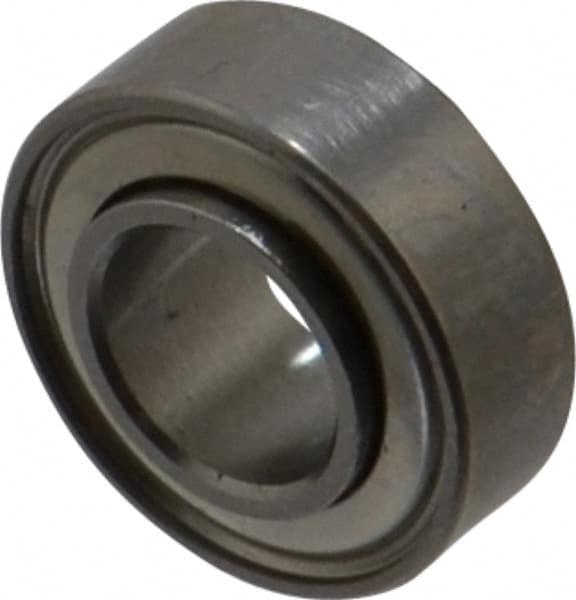 Value Collection - 3/16" Bore Diam, 3/8" OD, Double Shield Miniature Radial Ball Bearing - 1/8" Wide, 1 Row, Round Bore, 56 Lb Static Capacity, 160 Lb Dynamic Capacity - Makers Industrial Supply