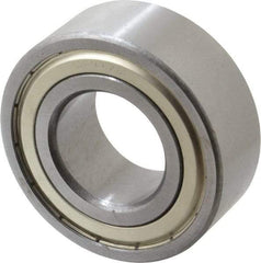 Tritan - 35mm Bore Diam, 72mm OD, Double Shield Angular Contact Radial Ball Bearing - 27mm Wide, 2 Rows, Round Bore, 6,200 Lb Static Capacity, 8,500 Lb Dynamic Capacity - Makers Industrial Supply