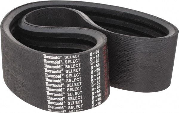 Value Collection - Section B, V-Belt - Neoprene Rubber, Classic Banded, No. B-56 - Makers Industrial Supply