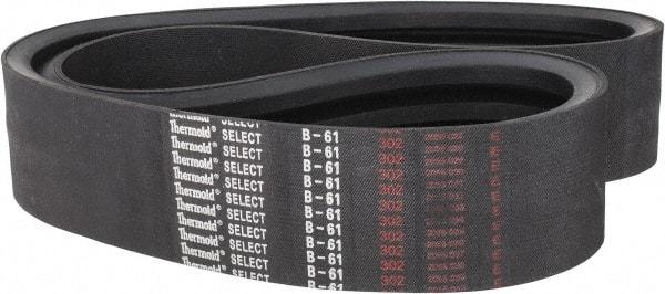 Value Collection - Section B, V-Belt - Neoprene Rubber, Classic Banded, No. B-61 - Makers Industrial Supply