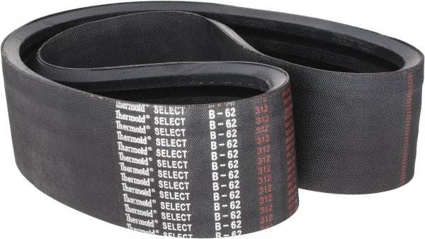 Value Collection - Section B, V-Belt - Neoprene Rubber, Classic Banded, No. B-62 - Makers Industrial Supply