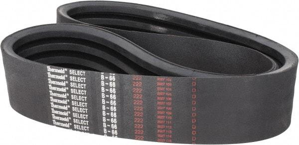 Value Collection - Section B, V-Belt - Neoprene Rubber, Classic Banded, No. B-66 - Makers Industrial Supply