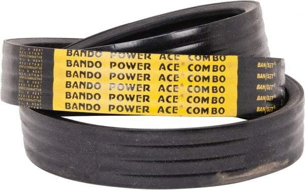 Bando - Section CX, 7/8" Wide, 85" Outside Length, V-Belt - Black, No. CX81 - Makers Industrial Supply