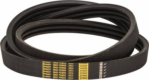 Value Collection - Section 3V, V-Belt - Neoprene Rubber, Narrow Banded, No. 3V950 - Makers Industrial Supply