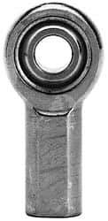 Made in USA - 5/8" ID, 1-1/2" Max OD, 17,959 Lb Max Static Cap, Female Spherical Rod End with Stud - 5/8-18 RH, Alloy Steel with Steel Raceway - Makers Industrial Supply