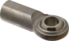 Made in USA - 5/8" ID, 1-1/2" Max OD, 5,870 Lb Max Static Cap, Plain Female Spherical Rod End - 5/8-18 RH, Stainless Steel with Stainless Steel Raceway - Makers Industrial Supply