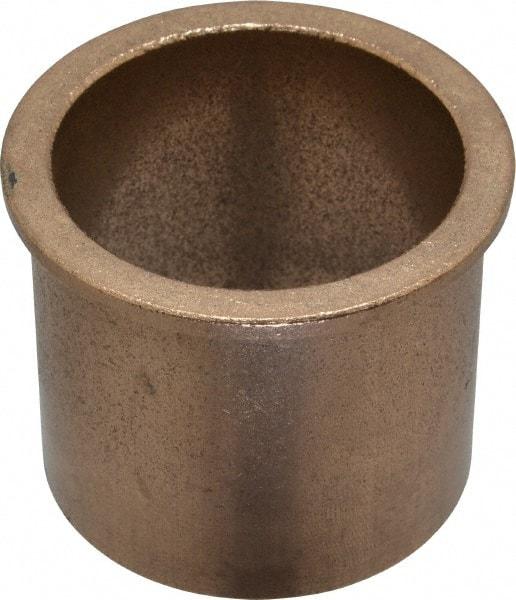 Boston Gear - 2" Inside x 2-1/4" Outside Diam, Oil Impregnated Bronze SAE-841 Flanged Sleeve Bearing - 2-1/2" Flange Outside Diam, 1/8" Flange Thickness, 2" OAL - Makers Industrial Supply