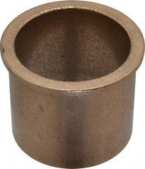 Boston Gear - 2" Inside x 2-1/4" Outside Diam, Oil Impregnated Bronze SAE-841 Flanged Sleeve Bearing - 2-1/2" Flange Outside Diam, 1/8" Flange Thickness, 2" OAL - Makers Industrial Supply