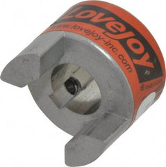 Lovejoy - 5/8" Max Bore Diam, 3/16" x 3/32" Keyway Width x Depth, Flexible Coupling Hub - 1.36" OD, 2" OAL, Sintered Iron, Order 2 Hubs & 1 Spider for Complete Coupling - Makers Industrial Supply