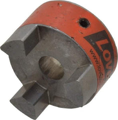 Lovejoy - 1/2" Max Bore Diam, Flexible Coupling Hub - 1-3/4" OD, 2.12" OAL, Sintered Iron, Order 2 Hubs & 1 Spider for Complete Coupling - Makers Industrial Supply