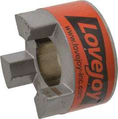 Lovejoy - 7/8" Max Bore Diam, 3/16" x 3/32" Keyway Width x Depth, Flexible Coupling Hub - 1-3/4" OD, 2.12" OAL, Sintered Iron, Order 2 Hubs & 1 Spider for Complete Coupling - Makers Industrial Supply