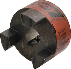 Lovejoy - 14mm Max Bore, 5mm x 2.3mm Keyway Width x Depth, Flexible Coupling Hub - 1-3/4" OD, 2.12" OAL, Sintered Iron, Order 2 Hubs & 1 Spider for Complete Coupling - Makers Industrial Supply