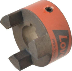 Lovejoy - 20mm Max Bore, 6mm x 2.8mm Keyway Width x Depth, Flexible Coupling Hub - 1-3/4" OD, 2.12" OAL, Sintered Iron, Order 2 Hubs & 1 Spider for Complete Coupling - Makers Industrial Supply