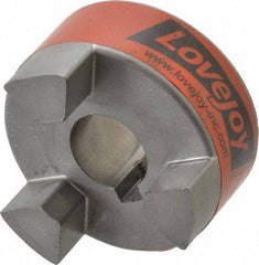 Lovejoy - 19mm Max Bore, 6mm x 2.8mm Keyway Width x Depth, Flexible Coupling Hub - 2.11" OD, 2.12" OAL, Sintered Iron, Order 2 Hubs & 1 Spider for Complete Coupling - Makers Industrial Supply