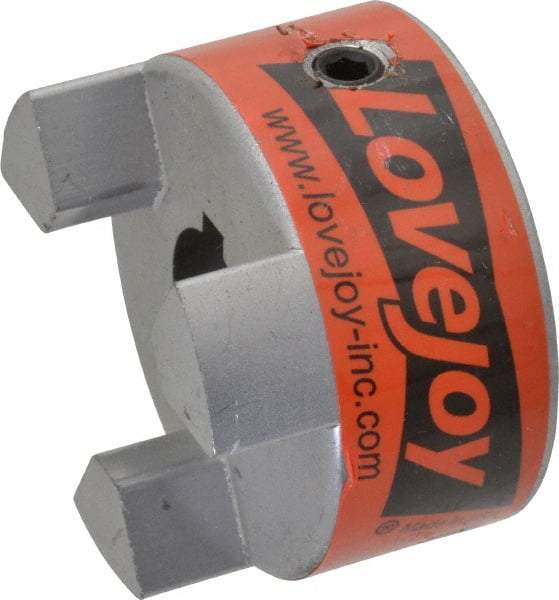 Lovejoy - 3/4" Max Bore Diam, 3/16" x 3/32" Keyway Width x Depth, Flexible Coupling Hub - 2.11" OD, 2-1/2" OAL, Sintered Iron, Order 2 Hubs & 1 Spider for Complete Coupling - Makers Industrial Supply