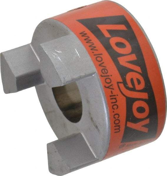 Lovejoy - 7/8" Max Bore Diam, 3/16" x 3/32" Keyway Width x Depth, Flexible Coupling Hub - 2.11" OD, 2-1/2" OAL, Sintered Iron, Order 2 Hubs & 1 Spider for Complete Coupling - Makers Industrial Supply