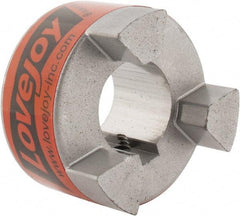 Lovejoy - 1" Max Bore Diam, 1/4" x 1/8" Keyway Width x Depth, Flexible Coupling Hub - 2.11" OD, 2-1/2" OAL, Sintered Iron, Order 2 Hubs & 1 Spider for Complete Coupling - Makers Industrial Supply