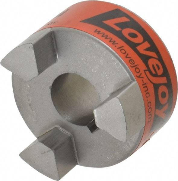 Lovejoy - 20mm Max Bore, 6mm x 2.8mm Keyway Width x Depth, Flexible Coupling Hub - 2.11" OD, 2-1/2" OAL, Sintered Iron, Order 2 Hubs & 1 Spider for Complete Coupling - Makers Industrial Supply