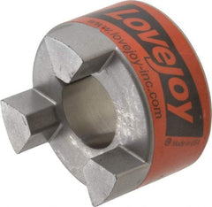 Lovejoy - 24mm Max Bore, 8mm x 3.3mm Keyway Width x Depth, Flexible Coupling Hub - 2.11" OD, 2-1/2" OAL, Sintered Iron, Order 2 Hubs & 1 Spider for Complete Coupling - Makers Industrial Supply