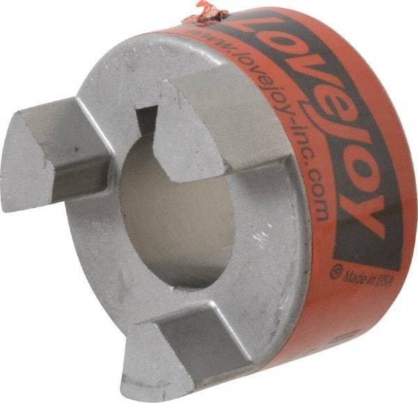 Lovejoy - 25mm Max Bore, 8mm x 3.3mm Keyway Width x Depth, Flexible Coupling Hub - 2.11" OD, 2-1/2" OAL, Sintered Iron, Order 2 Hubs & 1 Spider for Complete Coupling - Makers Industrial Supply